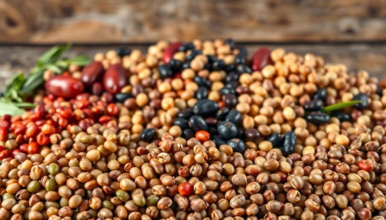 fiber content in lentils and beans