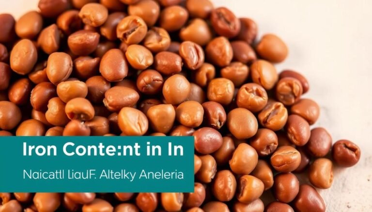 iron content in lentils