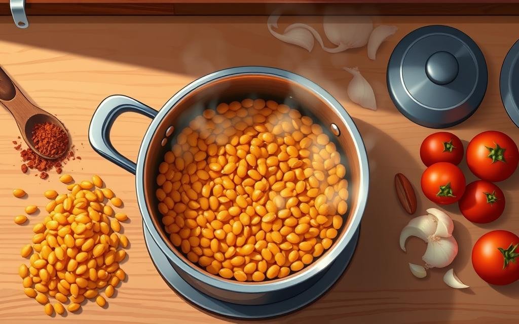 cooking lentils cooking lentils