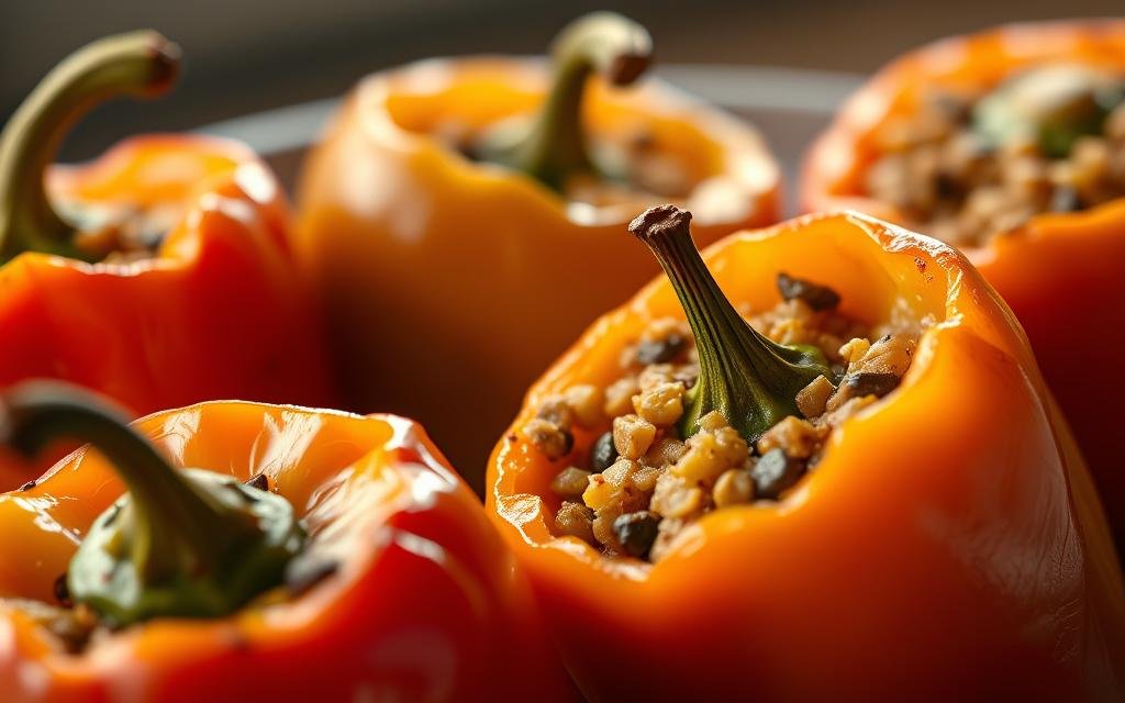 lentil stuffed peppers texture tips