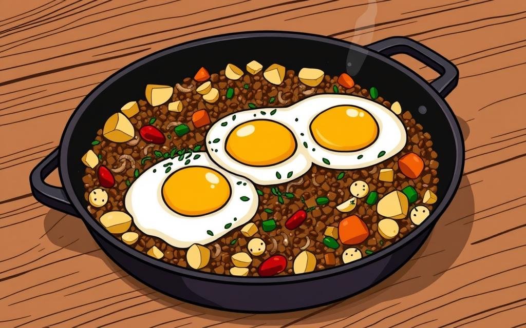 lentil breakfast hash skillet